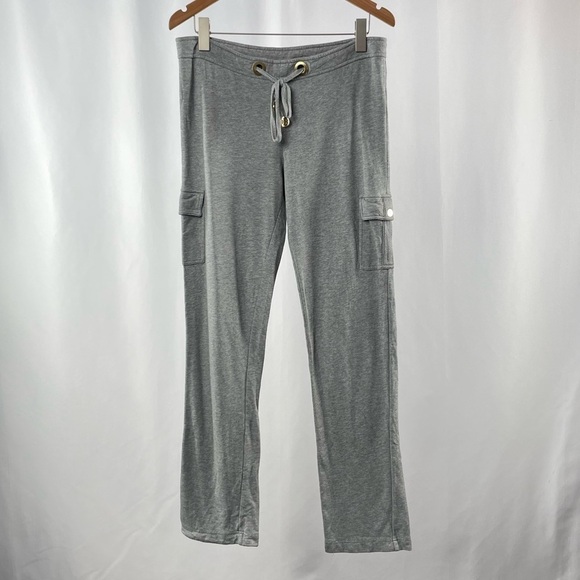 Tory Burch‎ Cargo Drawstring Pants in Grey Size Medium - Picture 1 of 7